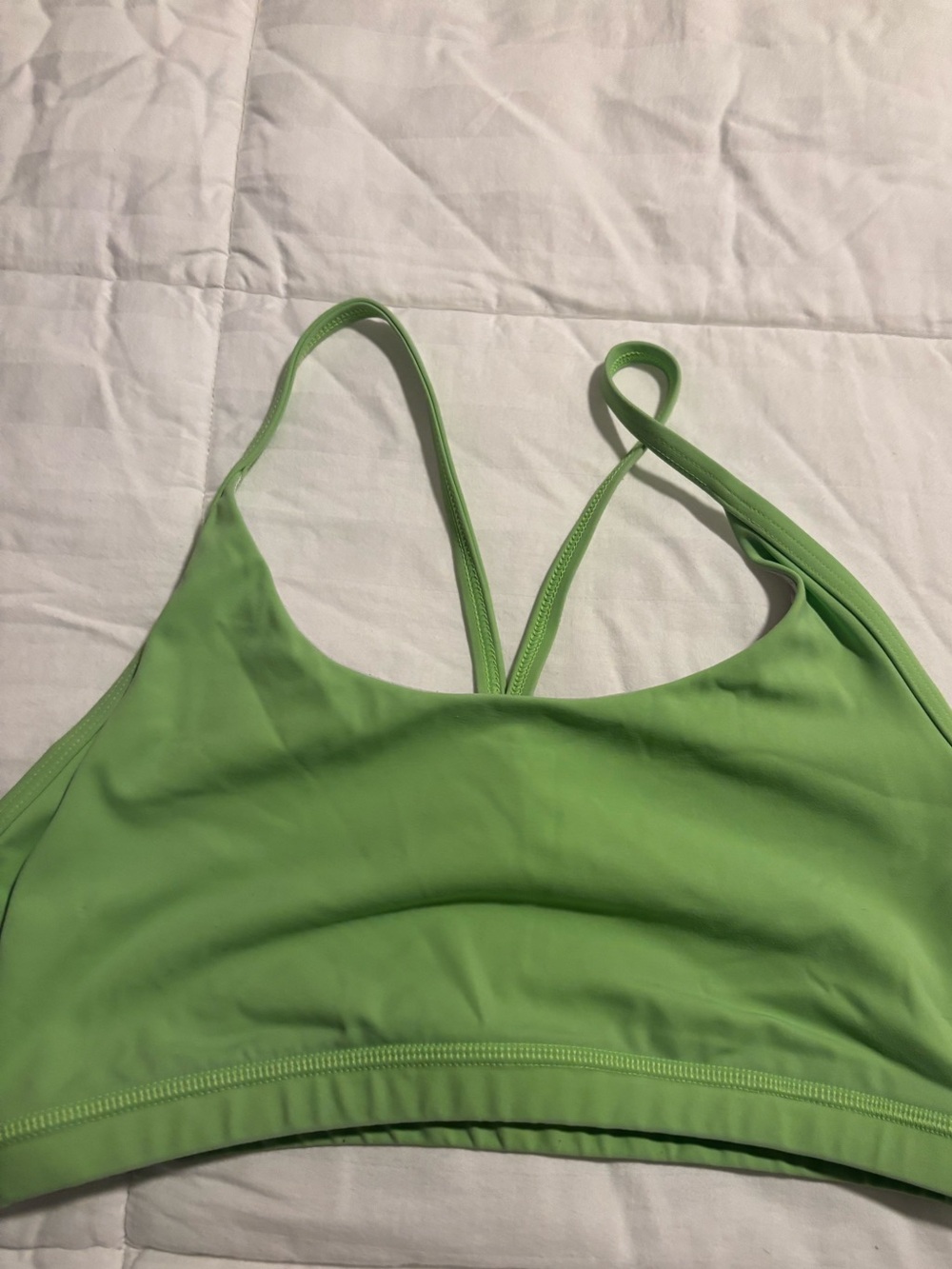 Fleo Lime Green Strappy Swim Bralette